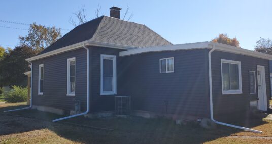 Blue Siding, Windows, & Roof one story home