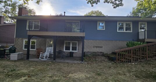 New Siding & Window- Back of house