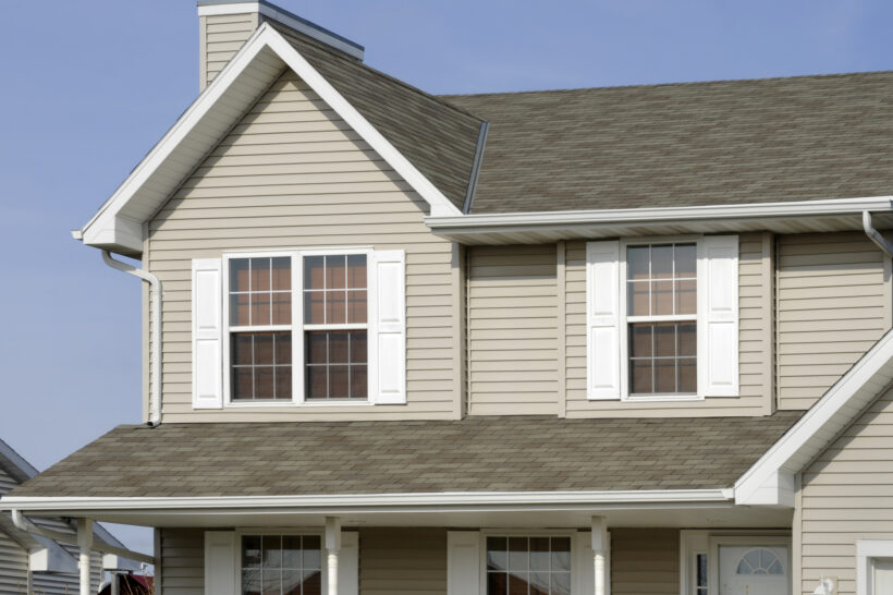 Residential Home With Vinyl Siding, Gable Roof, Seamless Gutters, Shutters, window installers Peoria IL, window replacement Peoria IL, replacement windows Peoria IL, window contractor Peoria IL, vinyl windows Peoria IL, window installation Peoria IL, energy efficient windows Peoria IL, double hung windows Peoria IL, casement windows Peoria IL, awning windows Peoria IL, sliding windows Peoria IL, bay windows Peoria IL, bow windows Peoria IL, picture windows Peoria IL, Vinyl Kraft windows Peoria IL, residential window installers Peoria IL, home window replacement Peoria IL, window company Peoria IL, custom windows Peoria IL, new windows Peoria IL, window services Peoria IL