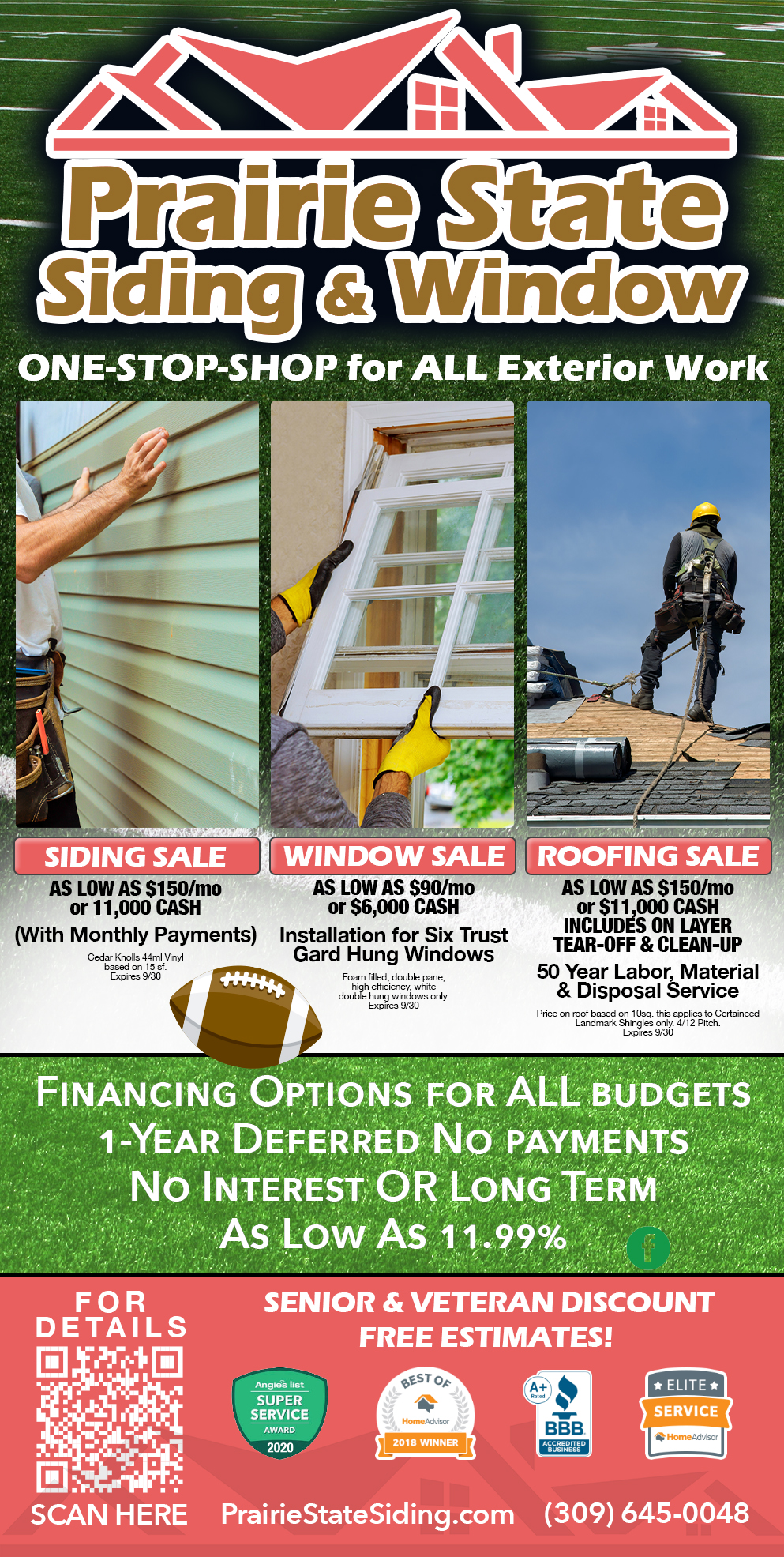 Promotions 1 Promotion page for Prairie State Siding & Window